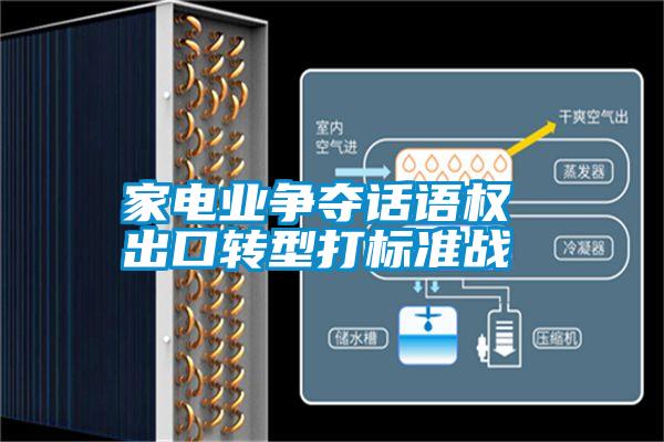 家電業爭奪話語權 出口轉型打標準戰