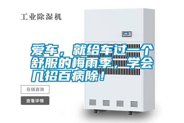 愛車,就給車過一個舒服的梅雨季,學會幾招百病除!