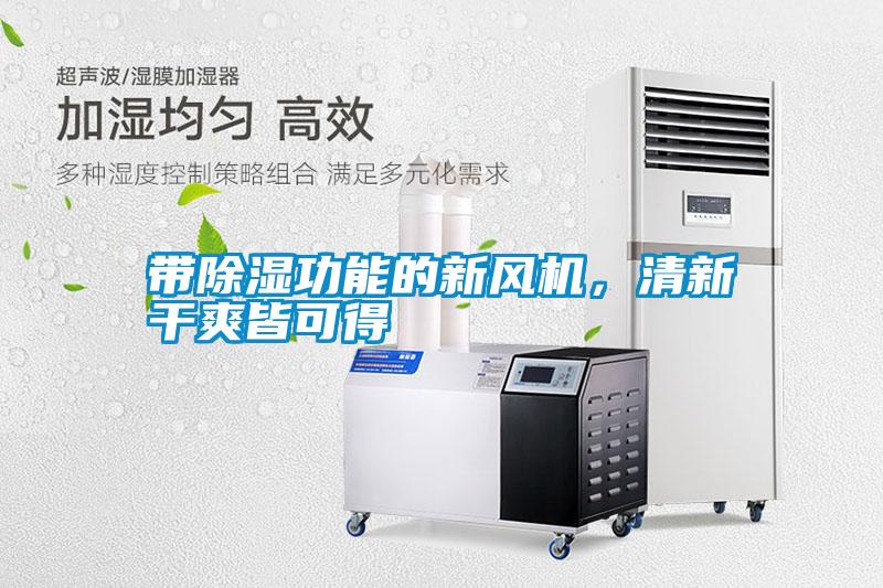 帶除濕功能的新風機,清新干爽皆可得