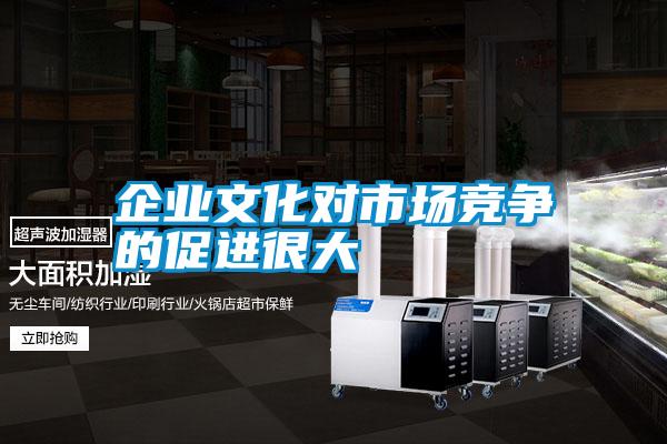 企業(yè)文化對市場競爭的促進很大
