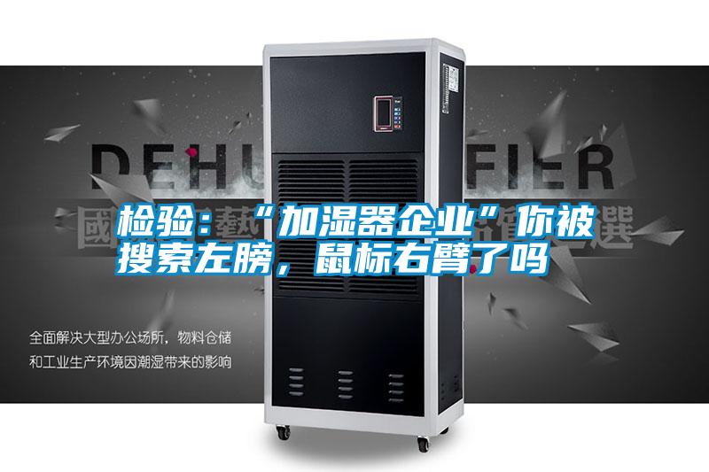 檢驗：“加濕器企業”你被搜索左膀，鼠標右臂了嗎