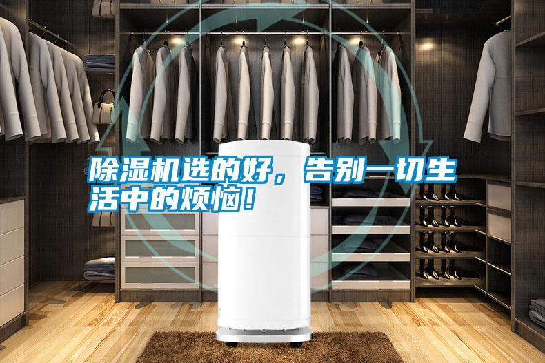 除濕機選的好，告別一切生活中的煩惱！