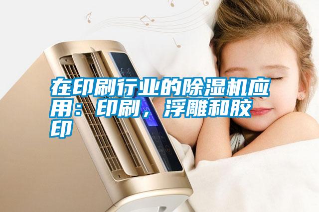 在印刷行業的除濕機應用：印刷，浮雕和膠印