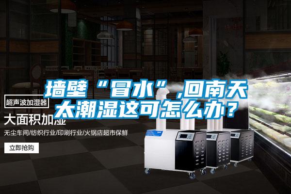 墻壁“冒水”,回南天太潮濕這可怎么辦?