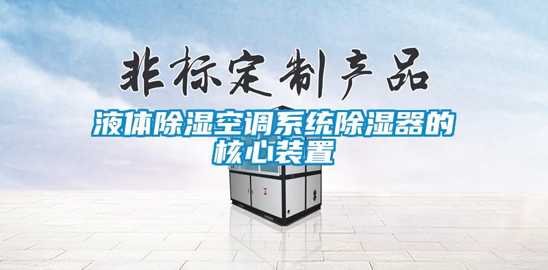 液體除濕空調系統除濕器的核心裝置