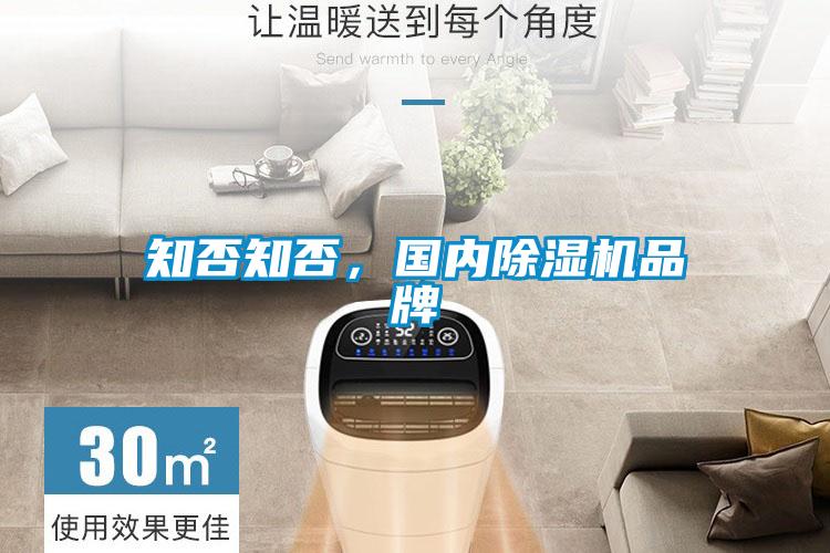 知否知否,國內除濕機品牌