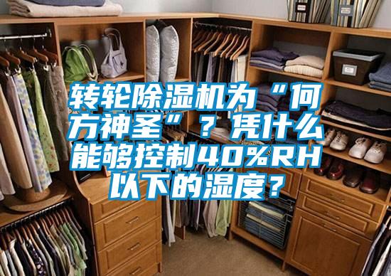 轉輪除濕機為“何方神圣”?憑什么能夠控制40%RH以下的濕度?
