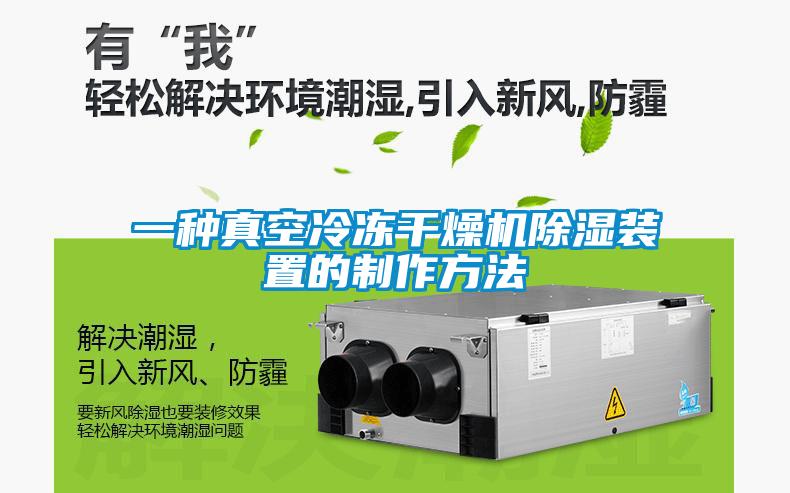 一種真空冷凍干燥機(jī)除濕裝置的制作方法