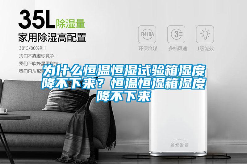 為什么恒溫恒濕試驗箱濕度降不下來?恒溫恒濕箱濕度降不下來