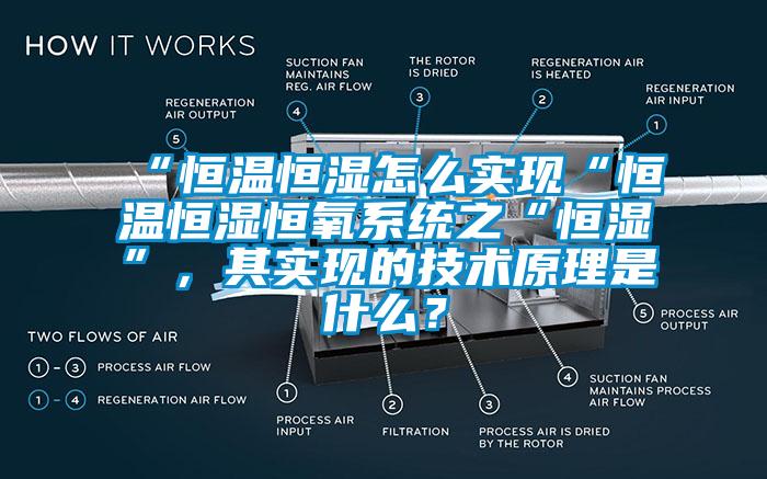 “恒溫恒濕怎么實現“恒溫恒濕恒氧系統之“恒濕”,其實現的技術原理是什么?