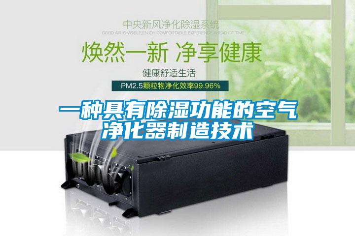 一種具有除濕功能的空氣凈化器制造技術