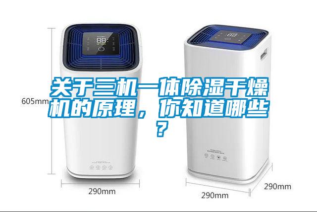 關于三機一體除濕干燥機的原理,你知道哪些?
