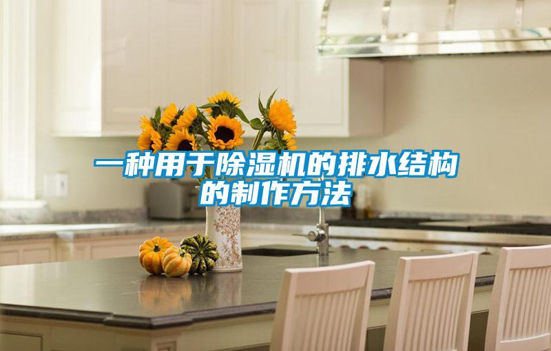 一種用于除濕機的排水結(jié)構(gòu)的制作方法