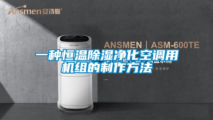 一種恒溫除濕凈化空調用機組的制作方法
