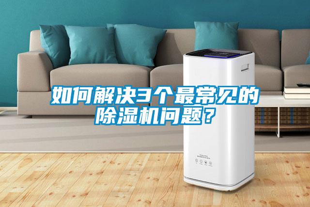 如何解決3個最常見的除濕機問題?