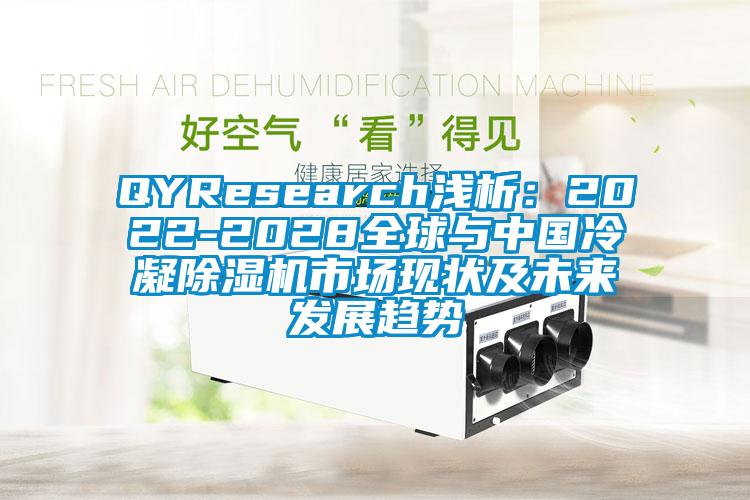 QYResearch淺析:2022-2028全球與中國冷凝除濕機市場現狀及未來發展趨勢