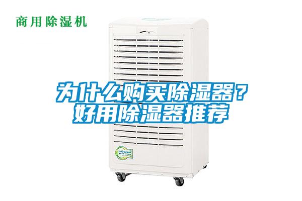 為什么購買除濕器?好用除濕器推薦