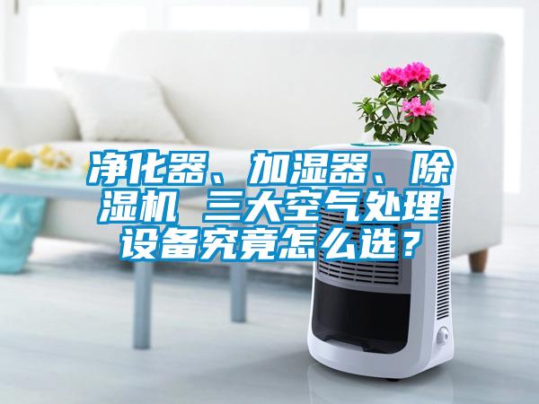 凈化器、加濕器、除濕機(jī) 三大空氣處理設(shè)備究竟怎么選?
