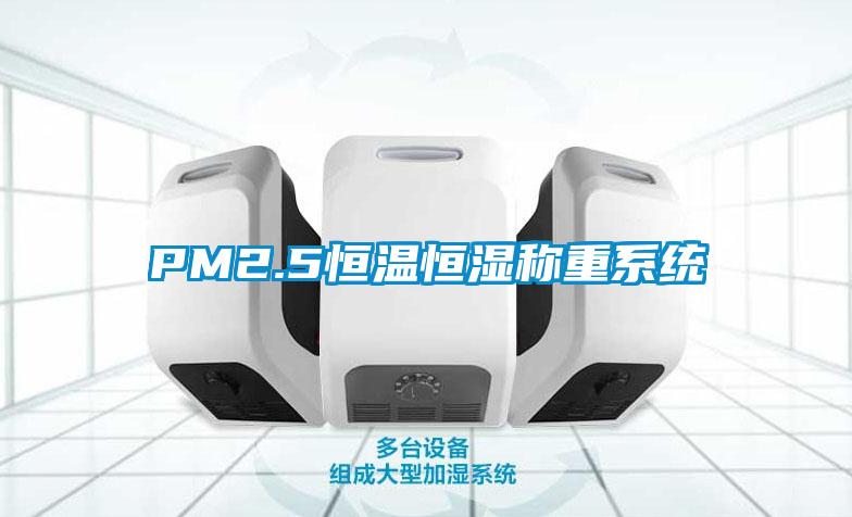 PM2.5恒溫恒濕稱重系統