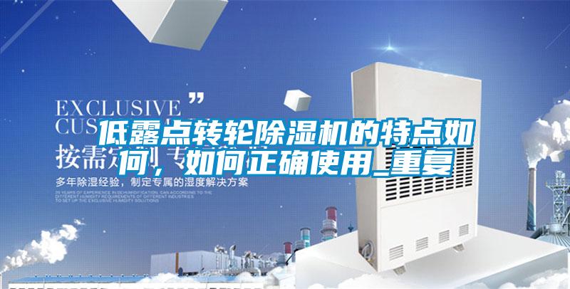 低露點轉輪除濕機的特點如何，如何正確使用_重復