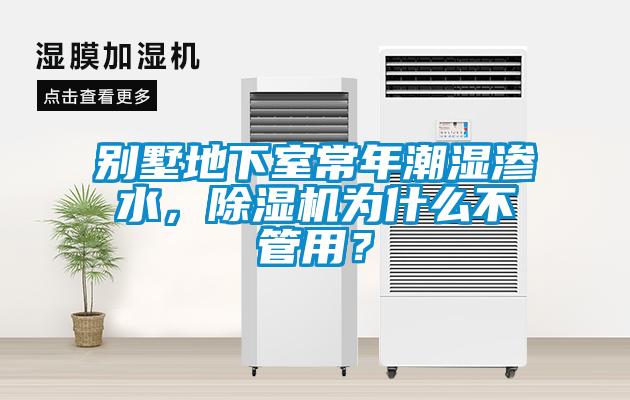 別墅地下室常年潮濕滲水,除濕機為什么不管用?