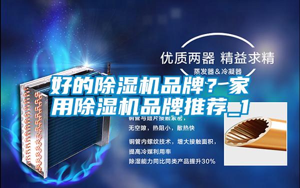好的除濕機品牌？家用除濕機品牌推薦_1
