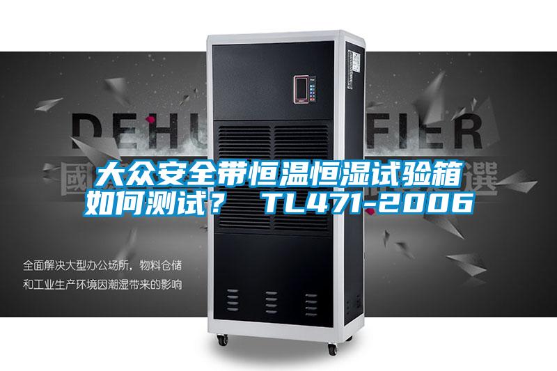 大眾安全帶恒溫恒濕試驗箱如何測試？ TL471-2006