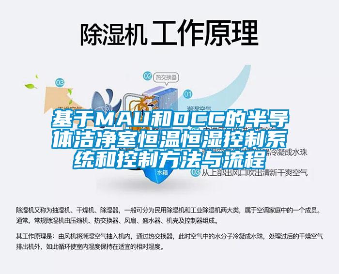 基于MAU和DCC的半導體潔凈室恒溫恒濕控制系統和控制方法與流程