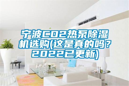 寧波CO2熱泵除濕機選購(這是真的嗎?2022已更新)
