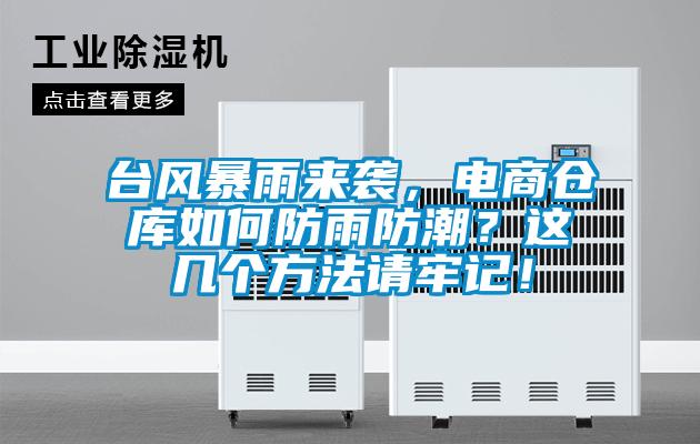 臺(tái)風(fēng)暴雨來(lái)襲,電商倉(cāng)庫(kù)如何防雨防潮?這幾個(gè)方法請(qǐng)牢記!