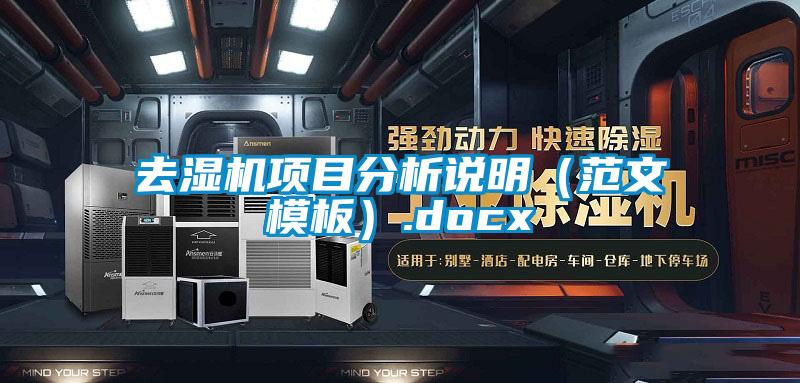 去濕機項目分析說明(范文模板).docx