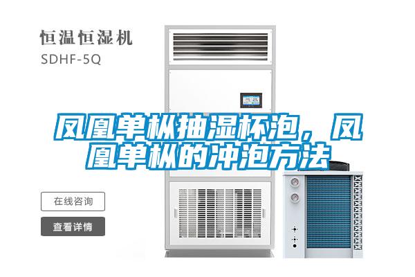 鳳凰單樅抽濕杯泡,鳳凰單樅的沖泡方法