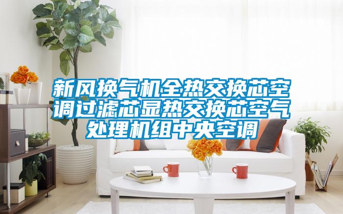 新風換氣機全熱交換芯空調過濾芯顯熱交換芯空氣處理機組中央空調