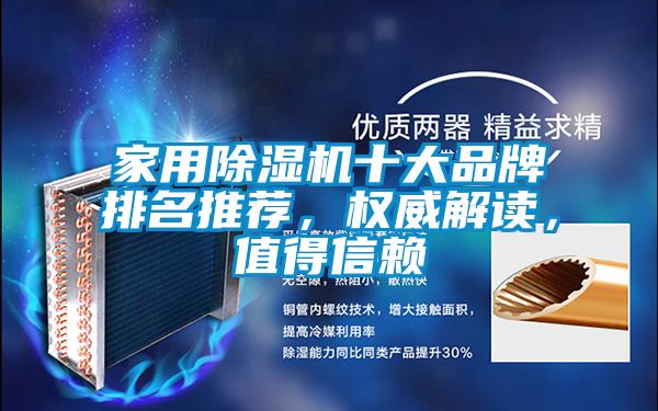 家用除濕機十大品牌排名推薦,權威解讀,值得信賴