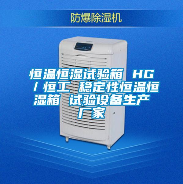 恒溫恒濕試驗箱 HG/恒工 穩定性恒溫恒濕箱 試驗設備生產廠家