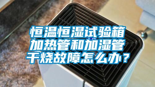 恒溫恒濕試驗箱加熱管和加濕管干燒故障怎么辦?