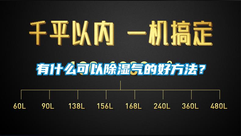 有什么可以除濕氣的好方法?