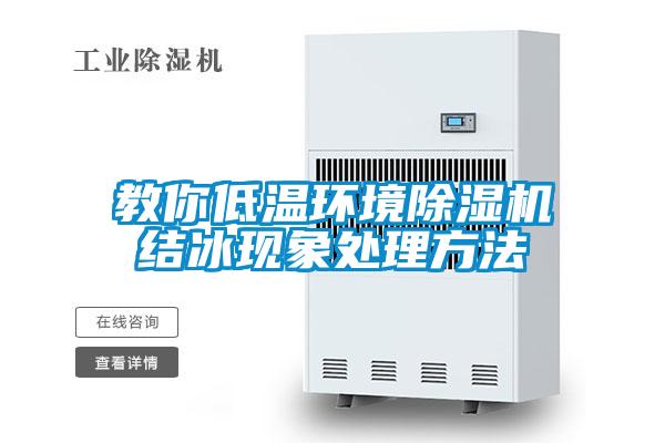 教你低溫環境除濕機結冰現象處理方法