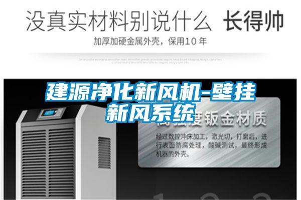 建源凈化新風機-壁掛新風系統