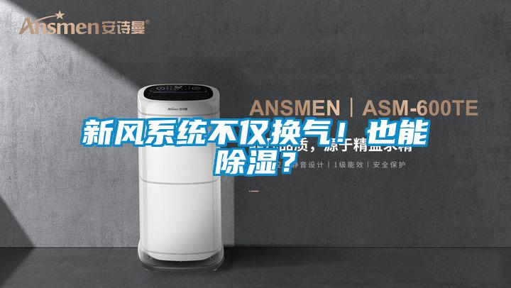 新風(fēng)系統(tǒng)不僅換氣！也能除濕？