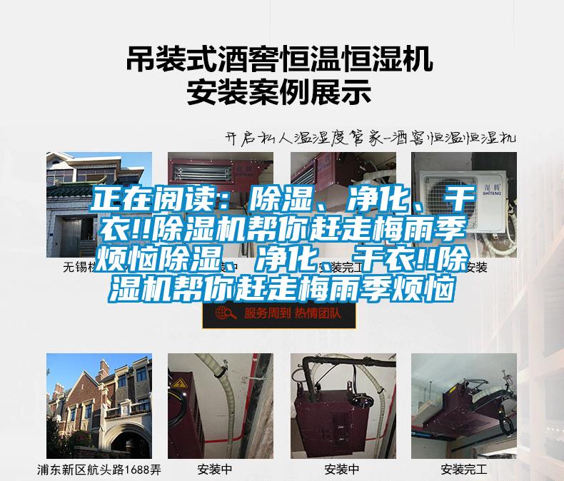 正在閱讀：除濕、凈化、干衣!!除濕機幫你趕走梅雨季煩惱除濕、凈化、干衣!!除濕機幫你趕走梅雨季煩惱