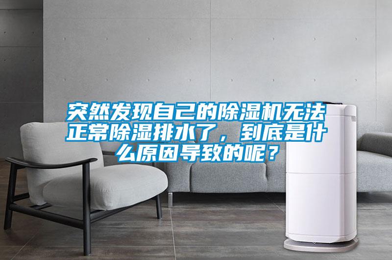 突然發(fā)現(xiàn)自己的除濕機無法正常除濕排水了，到底是什么原因導致的呢？