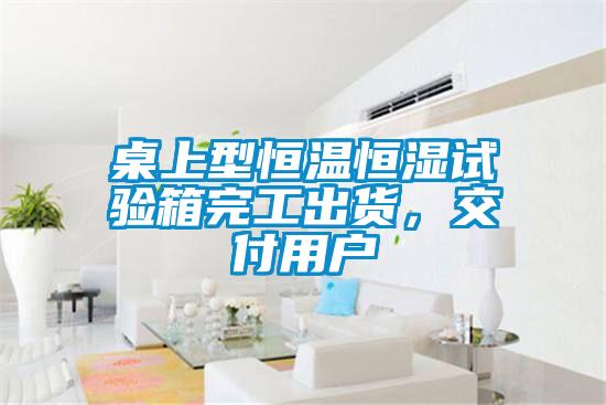 桌上型恒溫恒濕試驗箱完工出貨,交付用戶