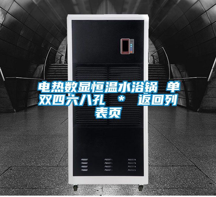 電熱數(shù)顯恒溫水浴鍋 單雙四六八孔 * 返回列表頁