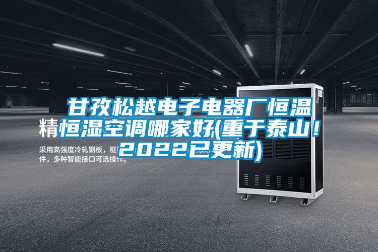 甘孜松越電子電器廠恒溫恒濕空調(diào)哪家好(重于泰山!2022已更新)