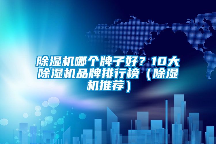 除濕機哪個牌子好?10大除濕機品牌排行榜(除濕機推薦)