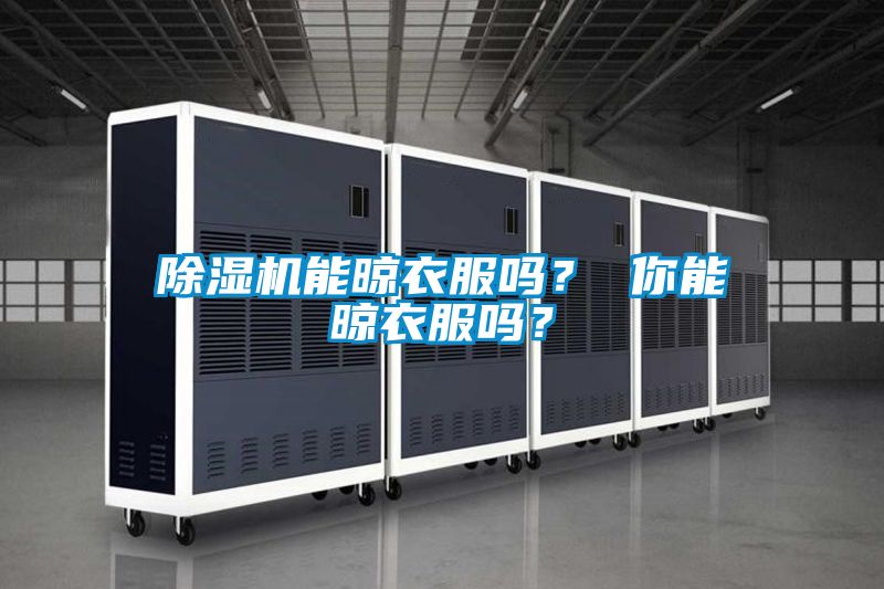 除濕機能晾衣服嗎? 你能晾衣服嗎?