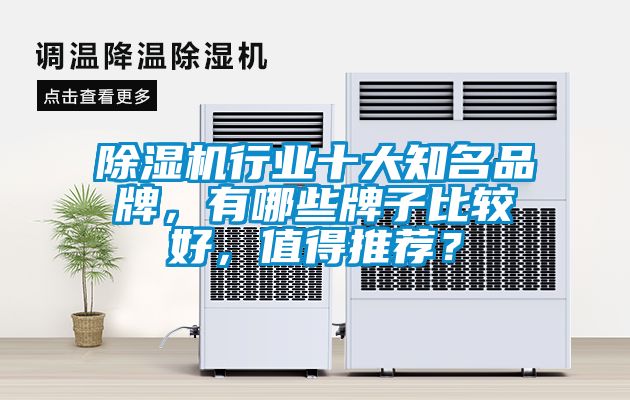 除濕機行業十大知名品牌,有哪些牌子比較好,值得推薦?