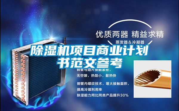 除濕機項目商業計劃書范文參考