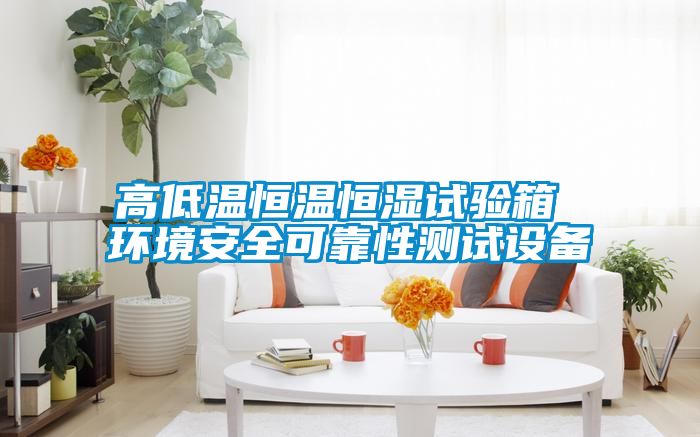 高低溫恒溫恒濕試驗箱 環境安全可靠性測試設備